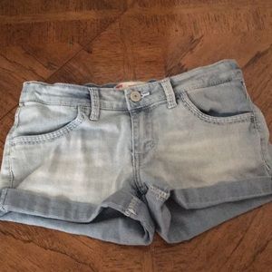 Blue jean short short